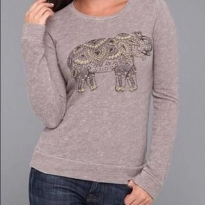 LUCKY LOTUS Lucky Brand Elephant Pullover Sweater